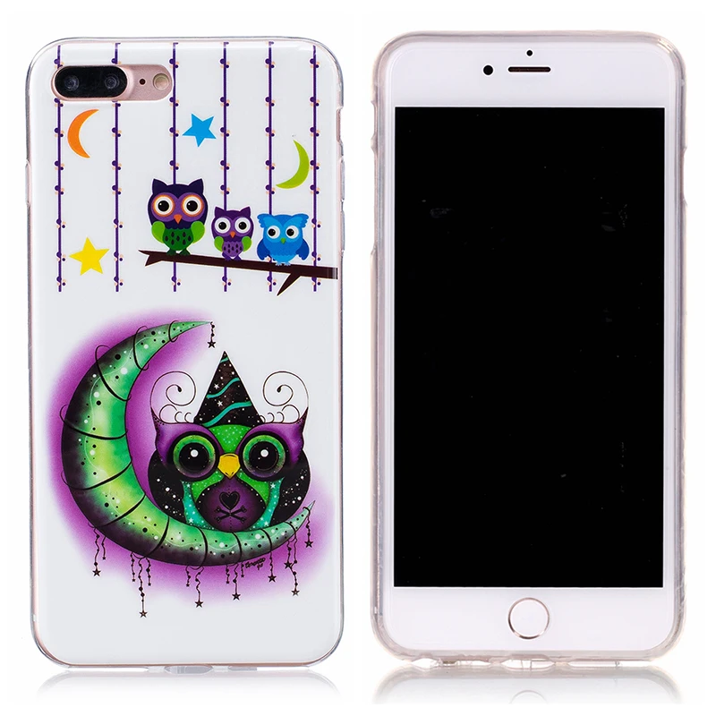 Nephy Мягкий силиконовый чехол для iPhone 6S 5S 6 5 S C SE X 8 7 Plus 6splus 7plus 8plus 3D светящийся