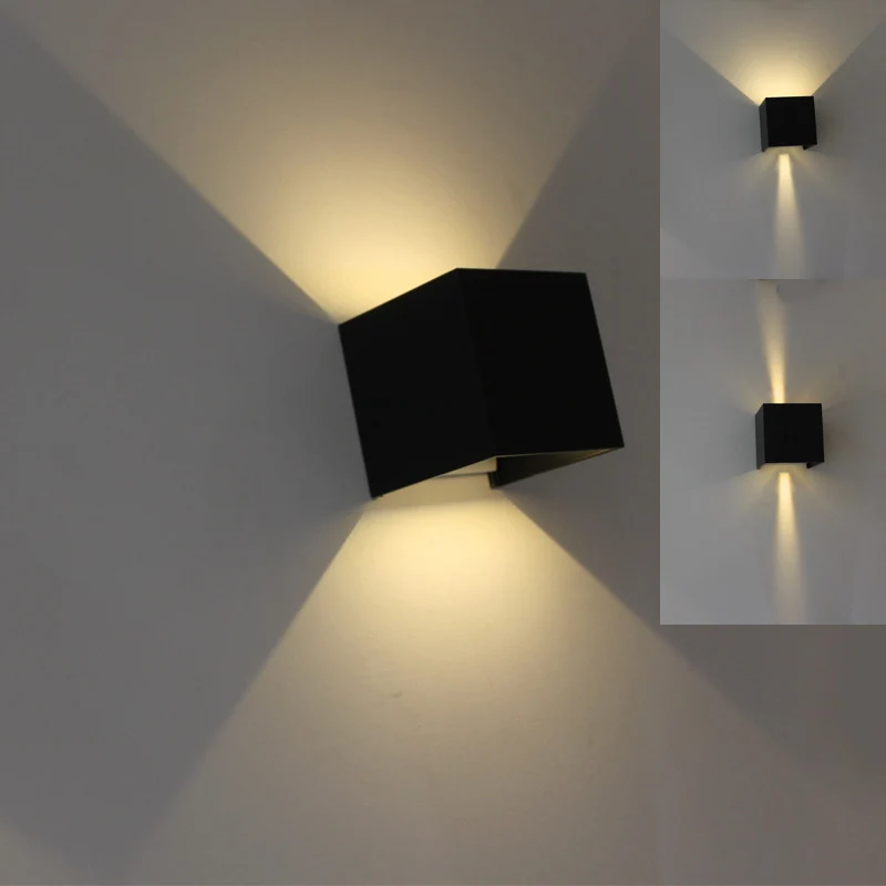 Newest LED Waterproof Outdoor Indoor Wall Sconces Lamp Walllight IP67 Surface Mounted Cube Light --