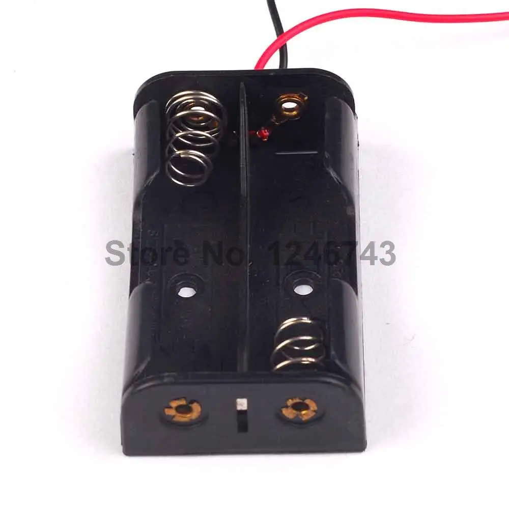 

5PCS 23V AA Battery Holder Case Box Black w Wire Leads
