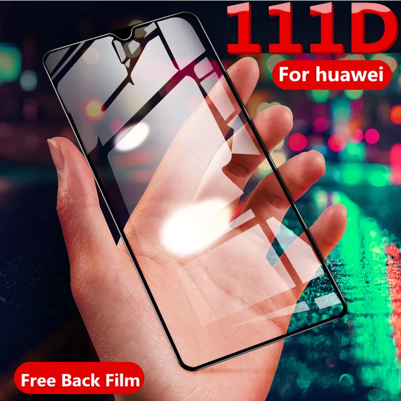 

111D Protective Glass on the For Huawei P20 P30 Lite Tempered Screen Protector Cueved Edge Glass For Huawei P20 Lite P30 Film