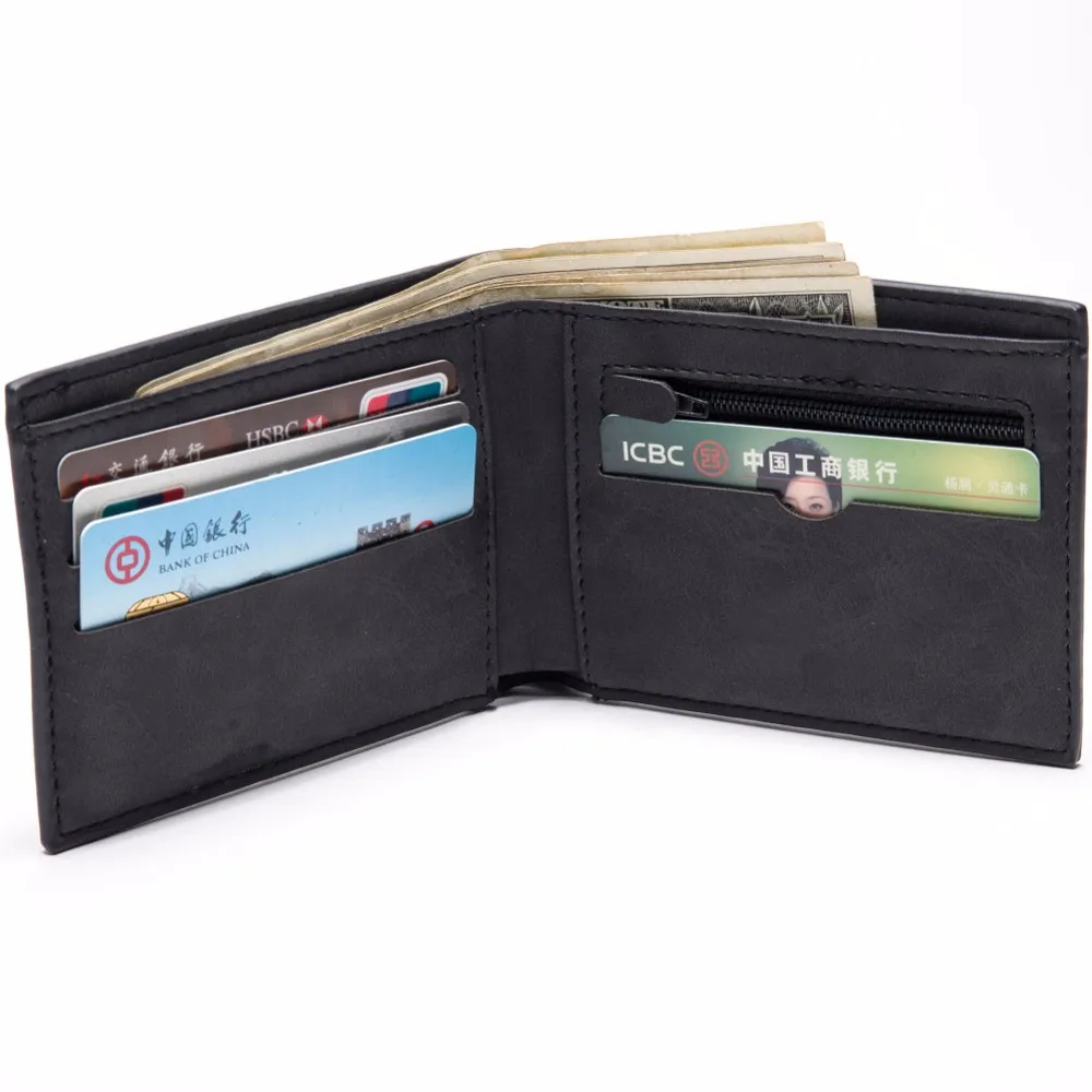 Мужской тонкий кошелек на молнии с сумкой для монет 2017|mens thin wallet|thin walletmen wallet small |