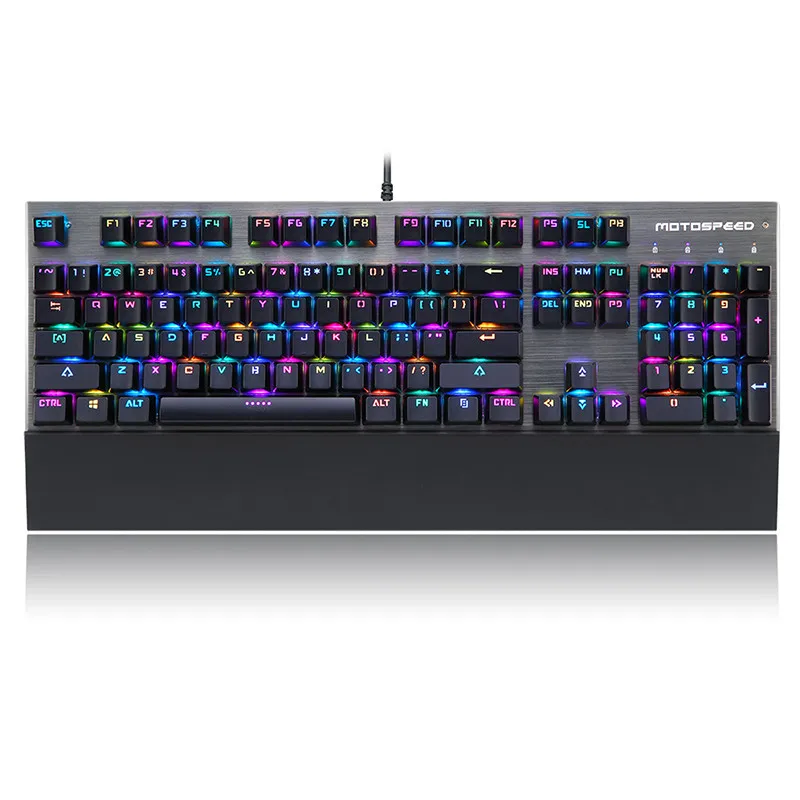 Motospeed Inflictor CK108 USB Проводная игровая RGB эргономичная клавиатура с 18