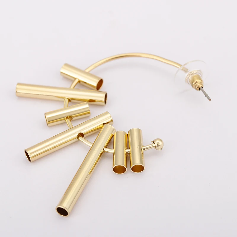 AENSOA новые индивидуальные c-типа золотые серьги из сплава обруч для женщин Необычные геометрические Exquisit серьги ювелирные изделия Pendientes