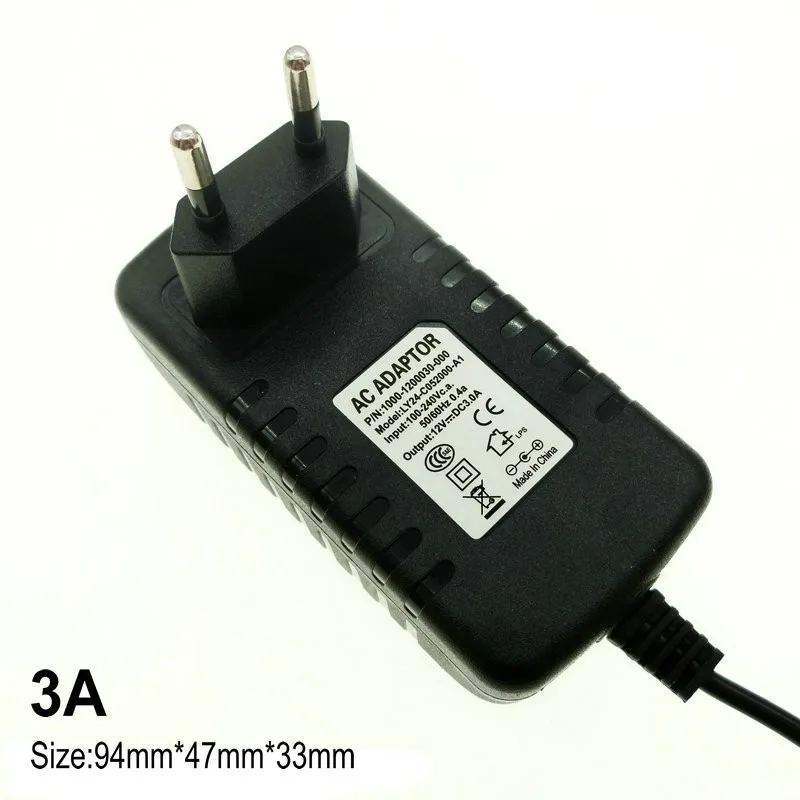 DC12V адаптер AC100-240V освещения Трансформеры из положить DC12V 1A/2A/3A Питание для Светодиодные ленты