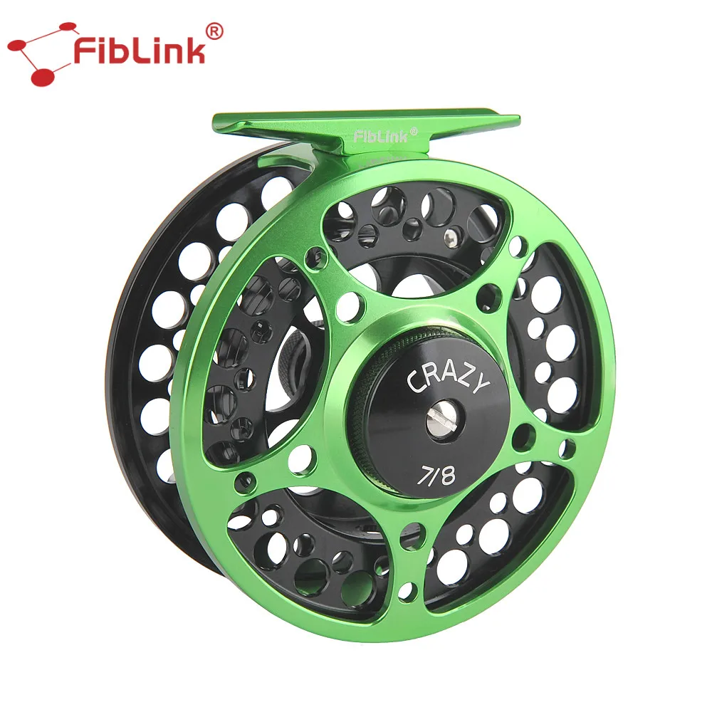 

Fiblink 5/6 7/8 WT Fly Fishing Reel CNC Machined Aluminum Alloy Body & Spool w/ Large Arbor 2+1 BB Right Left Hand Retrieve