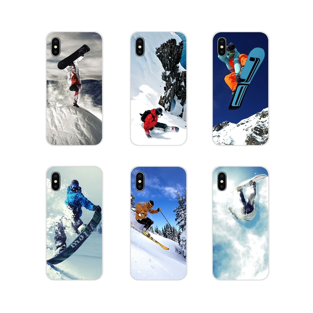 

For Samsung Galaxy A5 A6S A7 A8 A9S Star J4 J6 J7 J8 Prime Plus 2018 Accessories Phone Cases Covers Snow Or Die Ski Snowboard