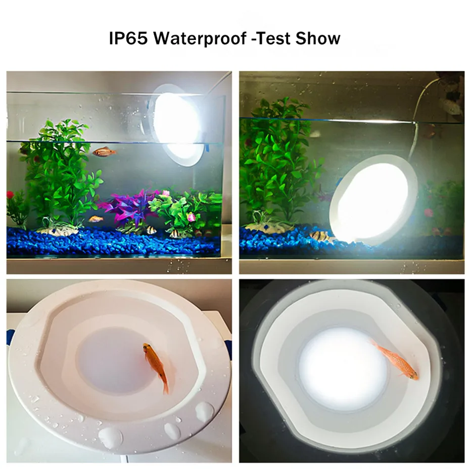 IP65 Водонепроницаемый светодиодный светильник 6 Вт 13 Вт 20 Вт круглый встраиваемый светильник 220 в 230 В светодиодный светильник для ванной комнаты внутренний Светодиодный точечный светильник