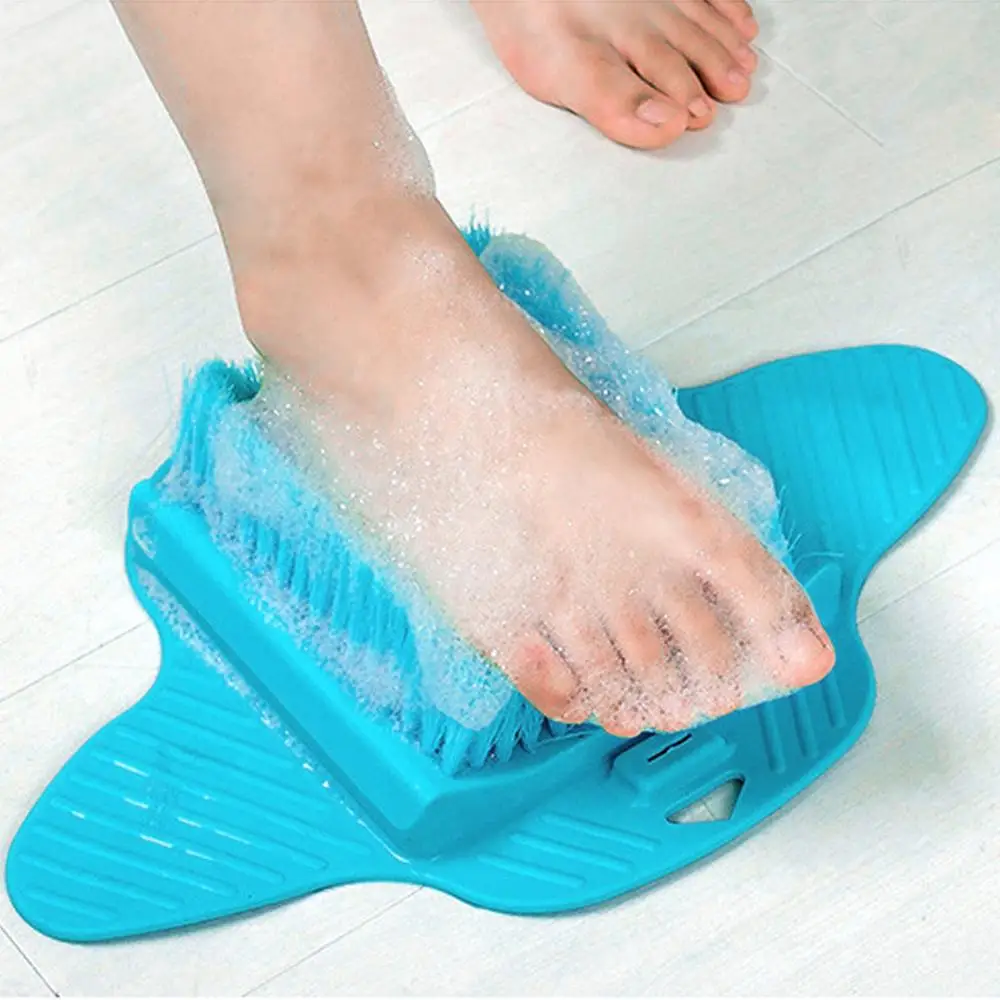 

Plastic Bath Shower Foot Brush Scrubber Bath Shoe Feet Massage Slippers Brush Scrub Exfoliating Spa Shower Remove Dead Skin