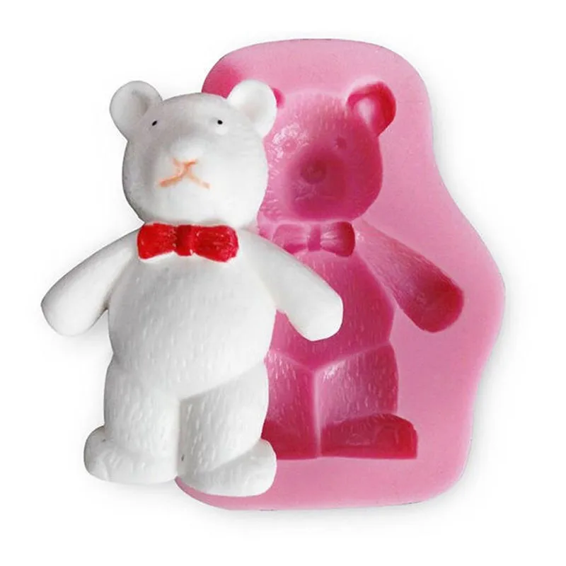 1 piece 3D Bear Silicone Mold Polymer Clays, Food Safe, Fondant, Chocolate, Sugar Art, Candy