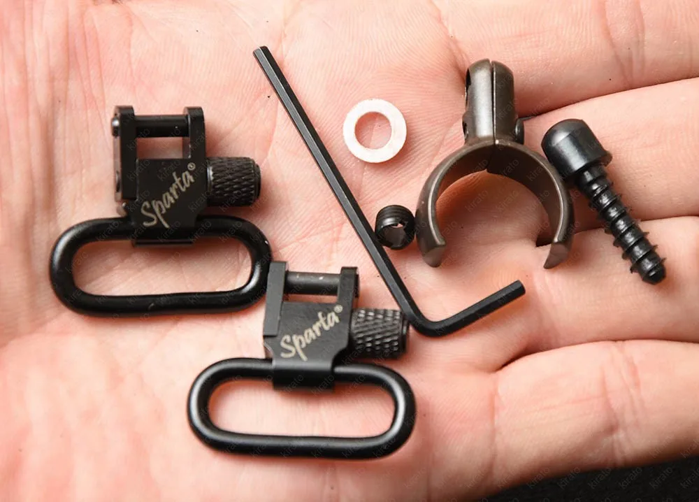 Sparta all steel gun sling qd swivels with most 16 Gauge & .750" .800" shotguns adapter hunting