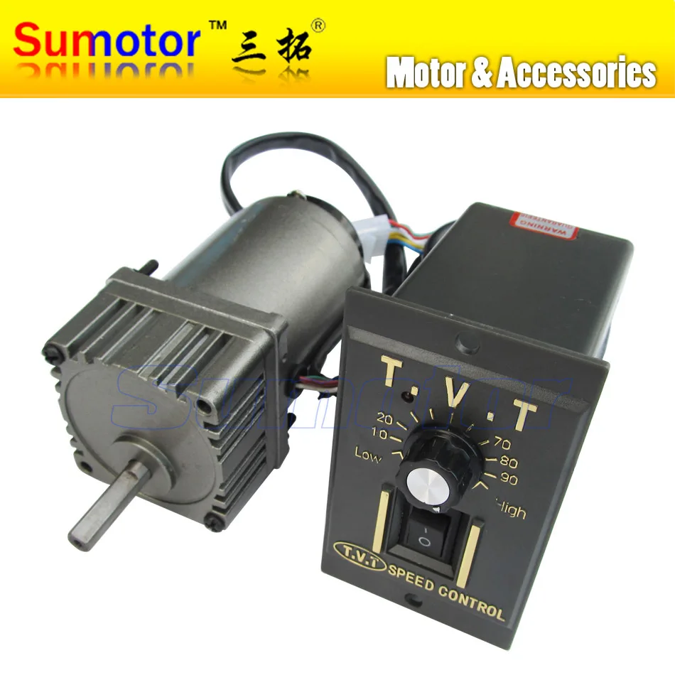 

6W AC 220-240V 50/60HZ Low rpm High torque Adjustable variable Gear reducer motor with speed controller CW CCW reverse forward