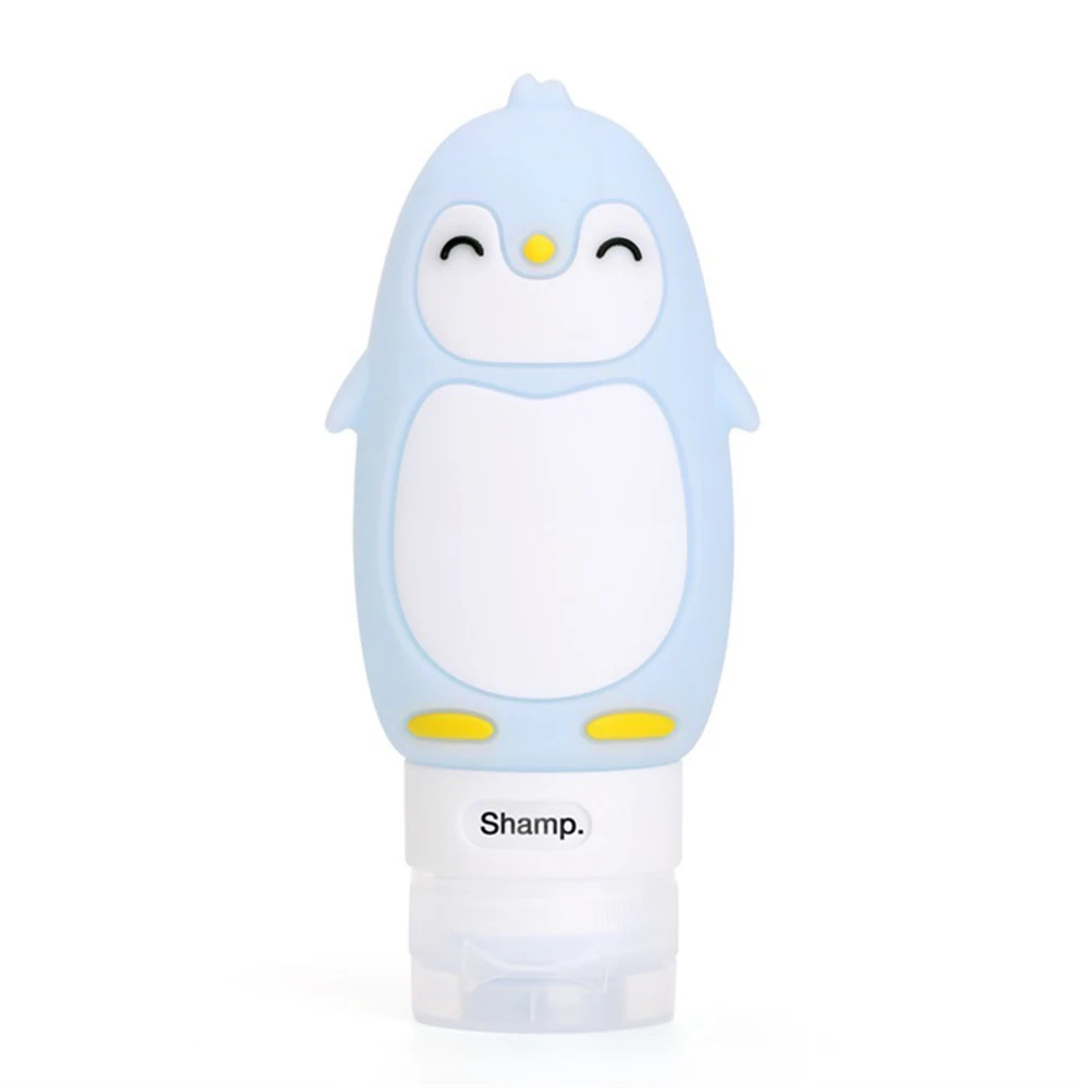 1 шт. портативная многофункциональная бутылочка для моделирования с мультяшным пингвином и животными, жидкое косметическое средство из силикона