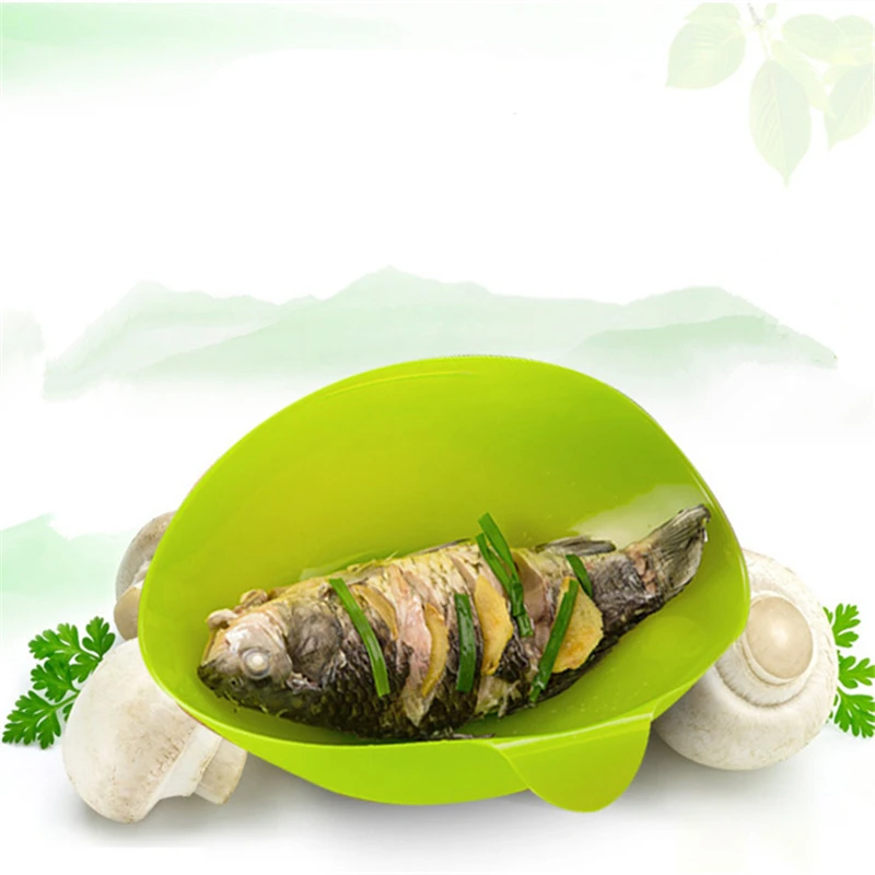 DoreenBeads силиконовый Овощной салатник складной микроволновая печь рыба Пароварка жаровня чаша домашняя кухня еда инструменты для приготовления пищи