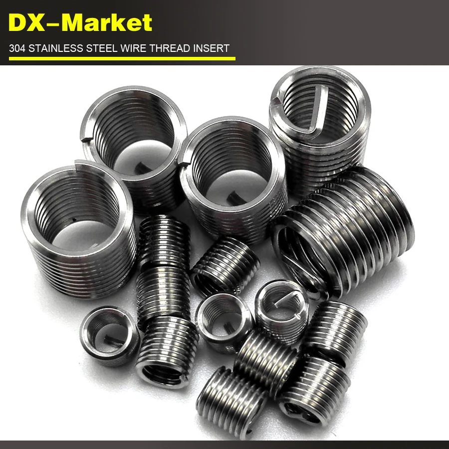 Набор вставок из нержавеющей стали m6 * 1 0 P 100 шт. 1d 1.5d 2d 2.5d 3d 20 шт.|threaded insert|thread insert