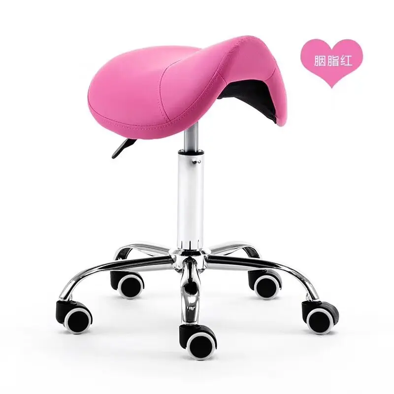 H кресло для массажа и педикюра стул Седло кожаная обивка спа тату красота кресло для массажа лица Жираф офисное кресло - Цвет: as picture 3