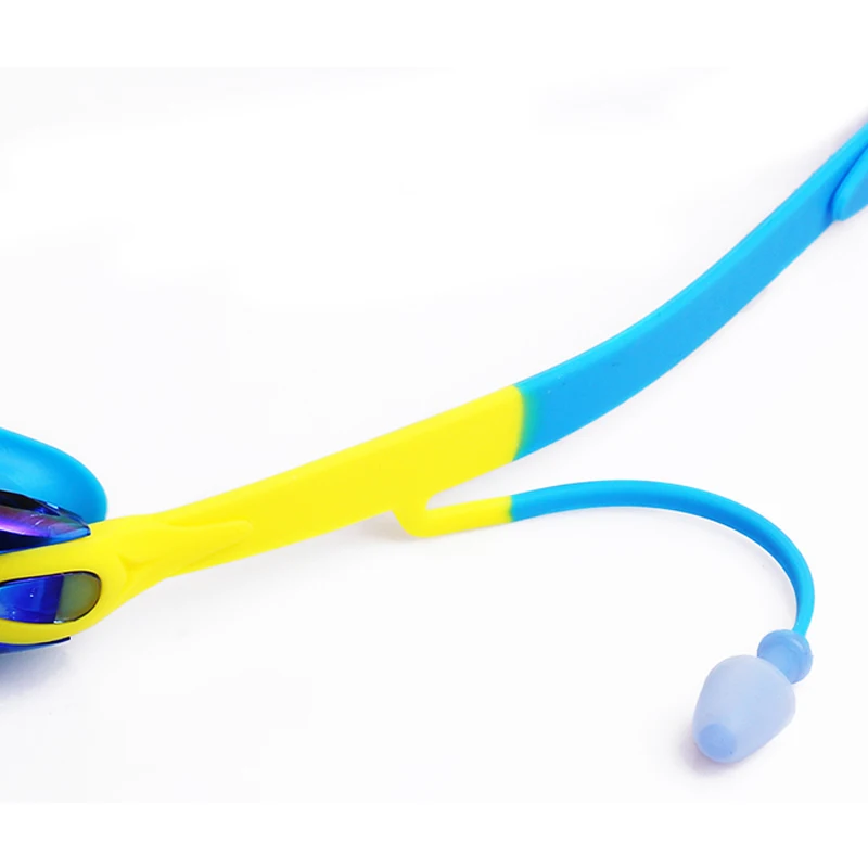 Детские гальванические противотуманные очки для плавания УФ Водонепроницаемые силиконовые очки для плавания Регулируемые очки для плавания для мальчиков и девочек