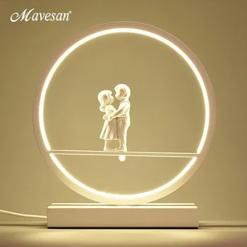 

LED couples Table Lights for Bedside Bedroom Table Lamp Desk Light white black body Study Room Bedroom Lighting LED home fixture