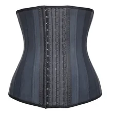 

Plus Latex Waist Trainer Corset Belly Slimming Underwear Belt Sheath Body Shaper Modeling Strap 25 Steel Boned Waist Cincher