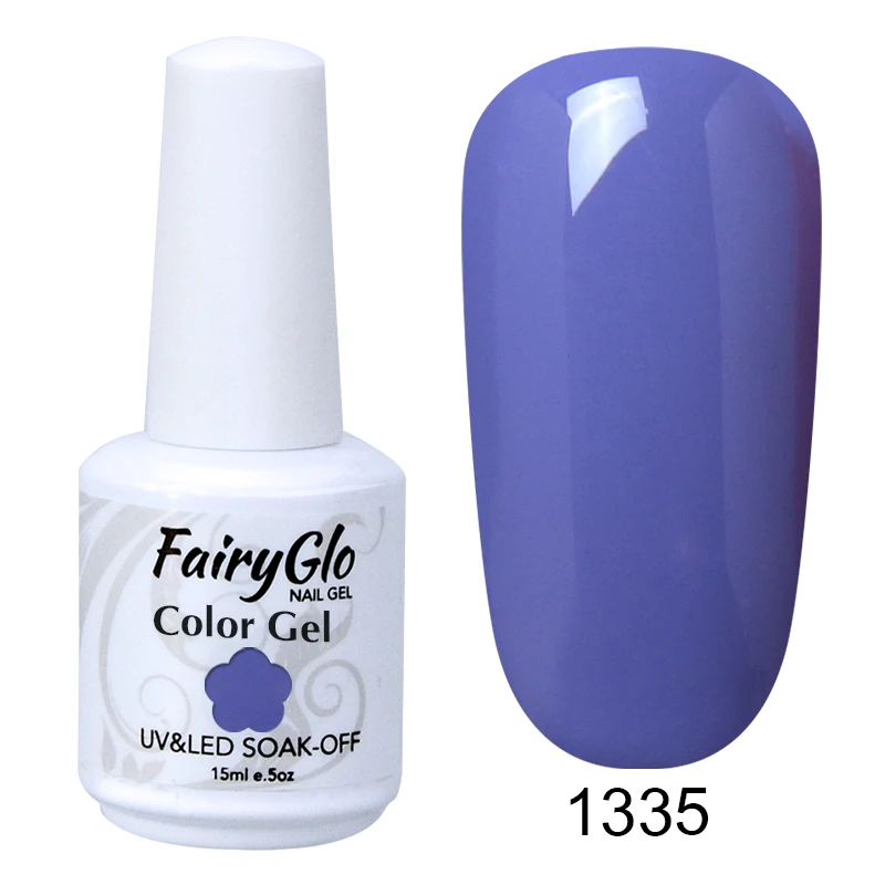 FairyGlo УФ-гель для ногтей 15 мл чистый цвет стойкий Гель-лак для ногтей Гибридный Гель-лак впитывающий Полупостоянный лак Lucky Ink - Цвет: G1335