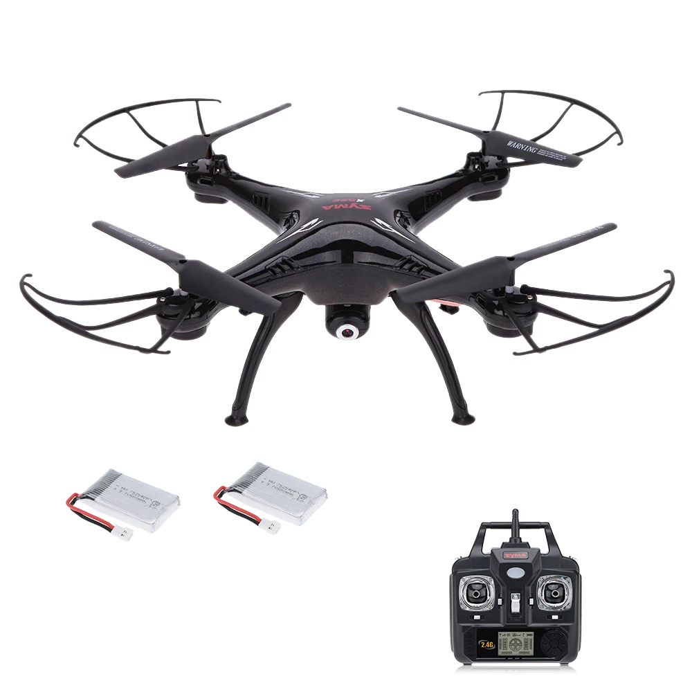 

SYMA X5SC 2.4G 6-Axis Gyro 2.0MP Camera Drone Headless Mode 3D Flip RC Quadcopter RTF with One Extra Battery
