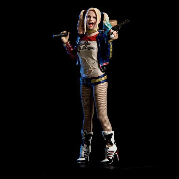 

NEW figurine anime figure movie game dolls model Suicide Squad Harley Quinn 7' DC Iron Scale Collectible Figure Toy 18cm