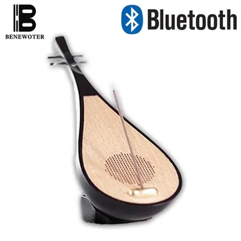 

Chinese Creative Wooden Incense Burner with Bluetooth Sandalwood Lute Censer Incense Player Wooden Sound Music Function Gift Box