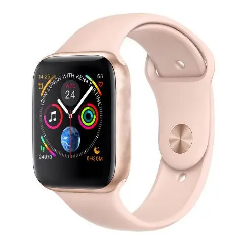 Женские Смарт-часы розовое золото IWO 8 44 мм Подключение Smartwatch для iOS iPhone 5 6 7 9 huawei 2 sony 3 Android - Цвет: 44cm rose gold