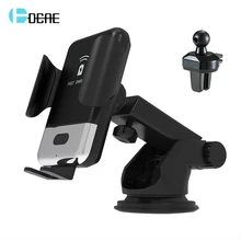 DCAE автоматическое автомобильное беспроводное зарядное устройство 10 Вт быстрая Беспроводная зарядка Qi автомобильный держатель телефона для iPhone 11 Pro 8 X XS XR samsung S8 S9 S10