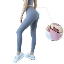Vrouwen Yoga Broek Sportkleding Push Up Gym Leggings Vrouwen Fitness Hoge Taille Sport Leggings Anti-zweet Vrouw Leggins met zakken