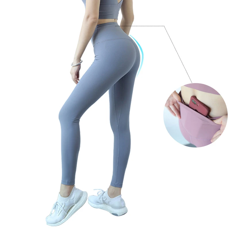 Womens Plus Size Capri Yoga Pants Leggings Pocket Gym Finess Running Workout O