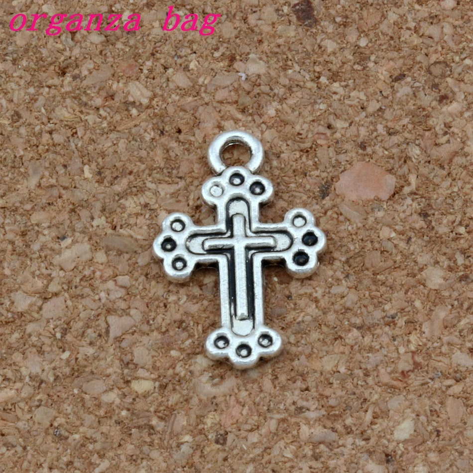 

Charms Cross 150Pcs/lot 12*19mm Antique Silver Fashion Jewelry DIY Fit Bracelets Necklace Earrings A-275