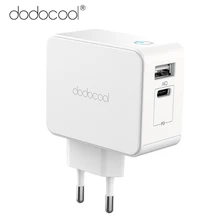 Dodocool 30 Вт USB-C PD USB-A двойное настенное зарядное устройство адаптер питания с доставкой питания для Apple MacBook IPad Pro iPhone X
