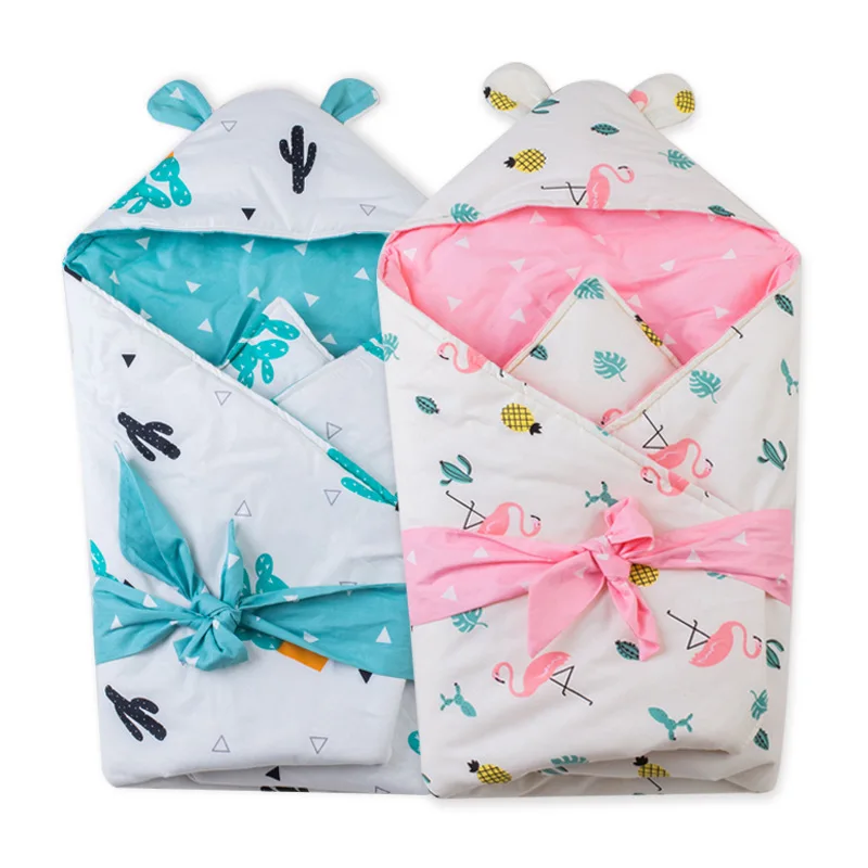 85*70 см спальный мешок для малышей новорожденных теплый хлопок Принт конверт новорожденных спальный мешок ребенка тележка Одеяло маленьких