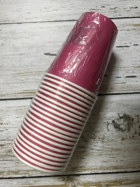 20 шт./лот 6 дюймов 15,5 см однотонные Цвет одноразовые тарелки - Цвет: Rose red cup