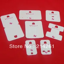 Настроить ювелирные изделия дисплей карты для серьги колье цепочка для ключей заколки Брошь 7 шт./компл