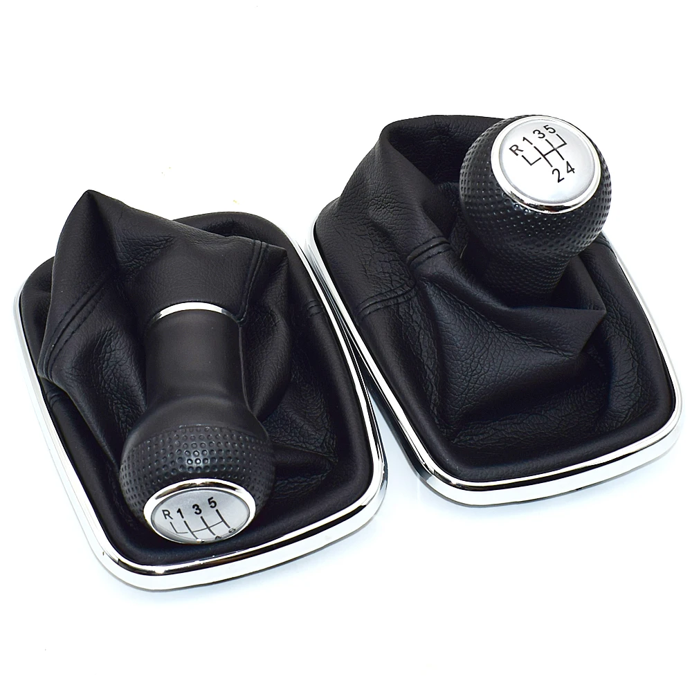 

For Volkswagen VW Golf 4 IV MK4 GTI R32 Bora Jetta 5 Speed Black Frame Gear Shift Knob Lever Gaiter Boot 1999-2004 23mm