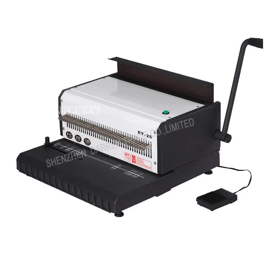 1pc New Electric Double Wire Book Binding Machine,book Binder Machine