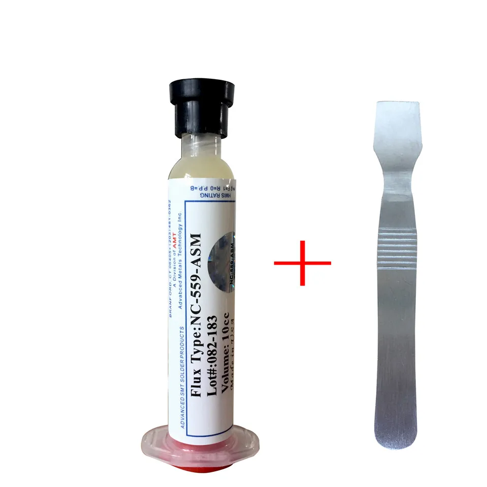 

10cc AMTECH NC-559-ASM Flux paste lead-free solder flux + scraper
