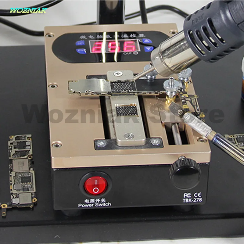 

Wozniak 2in1 Mobile phone cover plate Bracket Separator Intelligent heating platform Disassemble A8 A9 CPU chip Glue removing