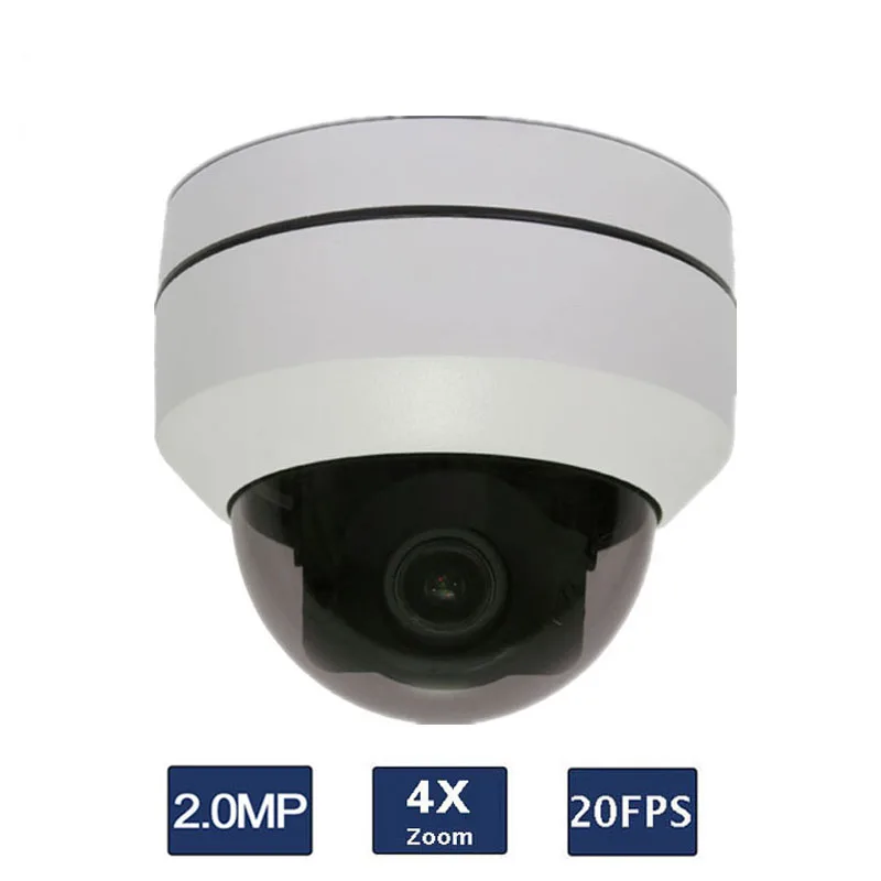 2.0MP 4X optical zoom 2.5 Inch 20fps P2P Onvif Mini Dome IP66 PTZ IP Camera | Безопасность и защита