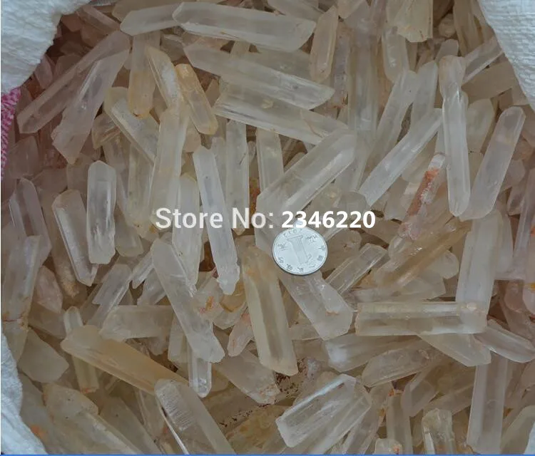 

1000g (2.2LB) NATURAL SMALL CLEAR QUARTZ CRYSTAL POINTS ROUGH ORIGINAL