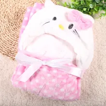 Одеяло для новорожденного с капюшоном животных/детское банное полотенце/детский банный халат Плащ прекрасный мягкий спальный
