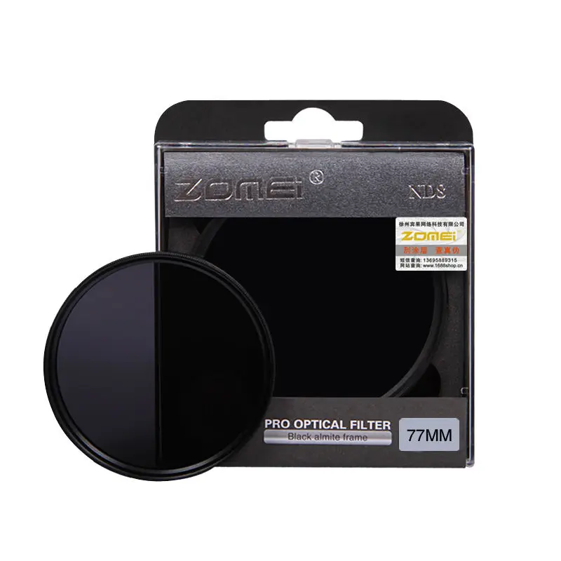 Zomei Filtro Camera Filter Neutral Density Filter ND2 4 8 Optical Resin Filter 52/55/58/62/67/72/77/82mm Filtro for SLR DSLR Len - Цвет: ND8