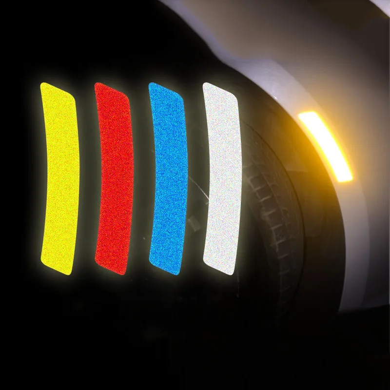 High bright reflective car fender tire stickers and decals,safe warning