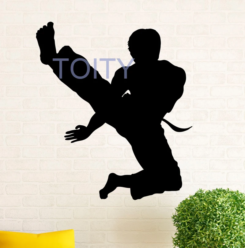 Martial Arts Karate Wall Decal Vinyl Stickers Fighting Home Interior Art Design Murals Bedroom