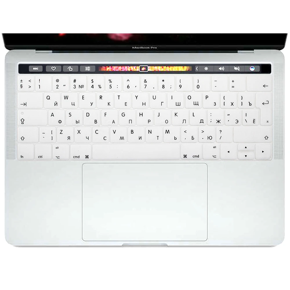 КРЗ русский прочная Обложка кожи силикон для Macbook Pro Touch Bar 13 "15" A1706 A1707 A1989 A1990 выпуска 2016 макет ЕС