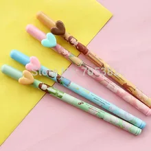 Милые гелевые ручки с рисунком сердца, Подарочные канцелярские принадлежности(SS-1051