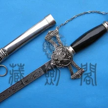 S0002 тамплиеров Крестоносец Рыцари St. Джон масонский меч Орел гвардии цепи 37.5"