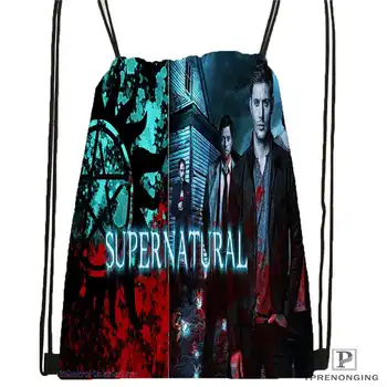 

Custom Supernatural_Season Drawstring Backpack Bag Cute Daypack Kids Satchel (Black Back) 31x40cm#2018612-01-19
