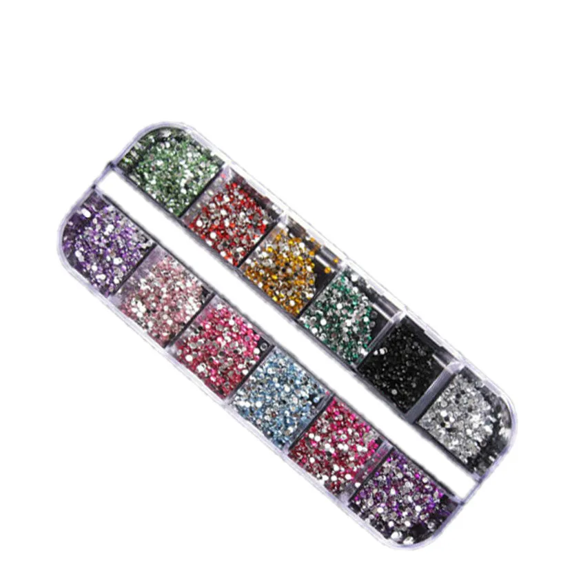 Hot Selling Nail Art Rhinestones Designs 3d DIY Jewelry 2mm Glitter Round Adhesive For Nails Tool Wholesale | Красота и здоровье